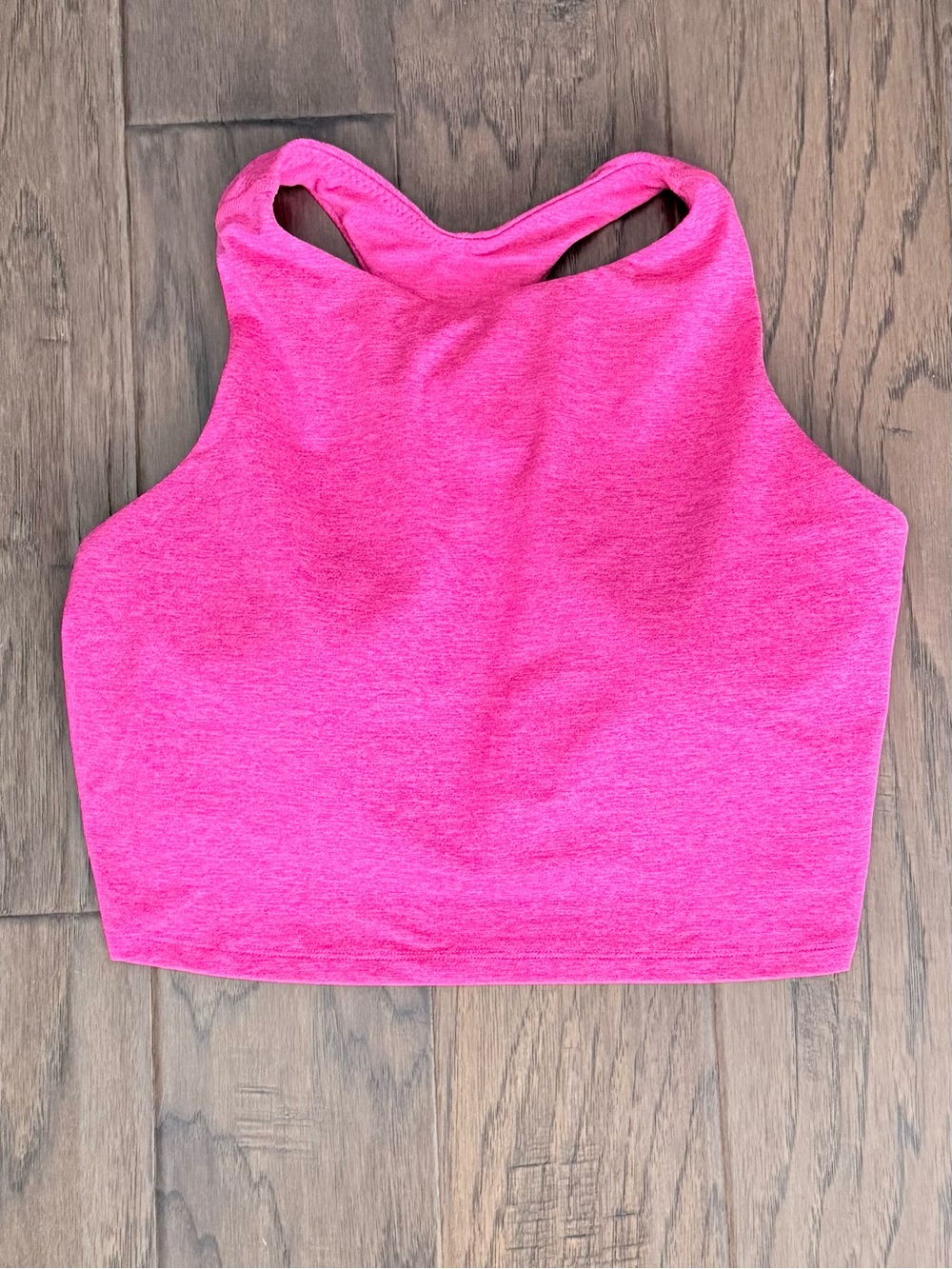 Women’s High Neck Crop Tank Top - Pink